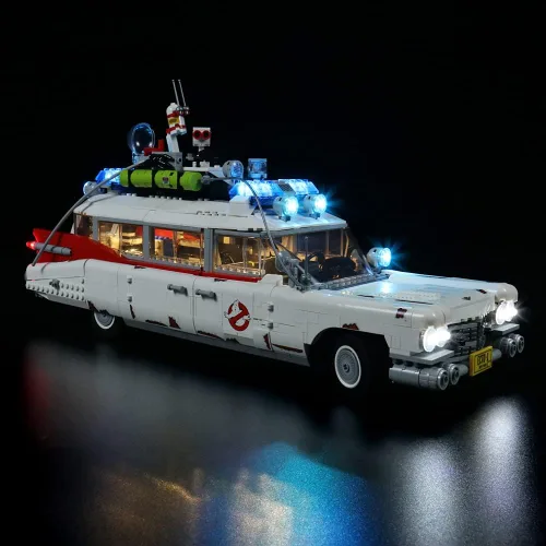 Vista 2 de Kit de luz LED RC con sonido para Lego 10274 Kit de construcción, kit de iluminación de construcción de decoración para (Ghostbusters Ecto-1).