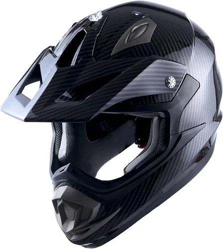 Vista 2 de 1Storm Casco de motocross para adultos, todoterreno, MX, BMX, ATV, motocross, mecánico, HGXP14B, fibra de carbono, negro, HGXP14B