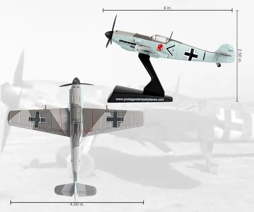 Vista 3 de Daron Postage Stamp Bf109 Adolf Galland 1/87 PS5336-5