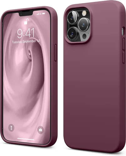 Vista 8 de elago Funda compatible con iPhone 13 Pro Max, de silicona líquida, funda protectora de cámara de cuerpo completo, a prueba de golpes, funda delgada