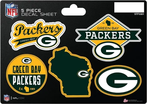 Vista 20 de Rico Industries NFL - Hoja de adhesivos (5 unidades)