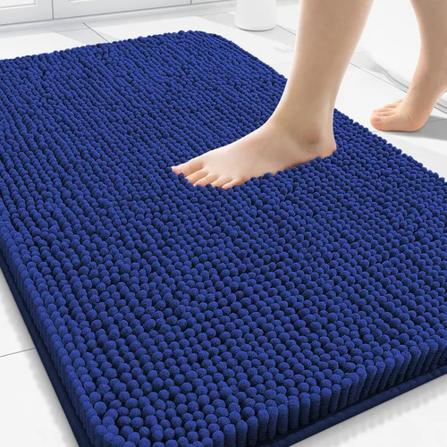 Vista 138 de Arotive Alfombras de baño de felpilla extrasuaves y absorbentes, de 24 x 16 pulgadas, lavables a máquina, parte trasera de goma antideslizante