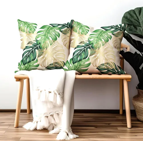 Vista 42 de Juego de 2 fundas de almohada de 16 x 16 pulgadas, diseño patriótico de bandera estadounidense con estrellas para exteriores, estilo casa de campo