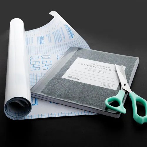 Vista 7 de BAZIC Products Forro para Libros - Cubierta Transparente Autoadhesiva Protectora de Libros para Cubiertas de Libros de Tapa Blanda, Cubierta
