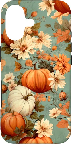 Vista 32 de Funda con temática de otoño para iPhone 11 con diseño de calabaza de otoño para mujer