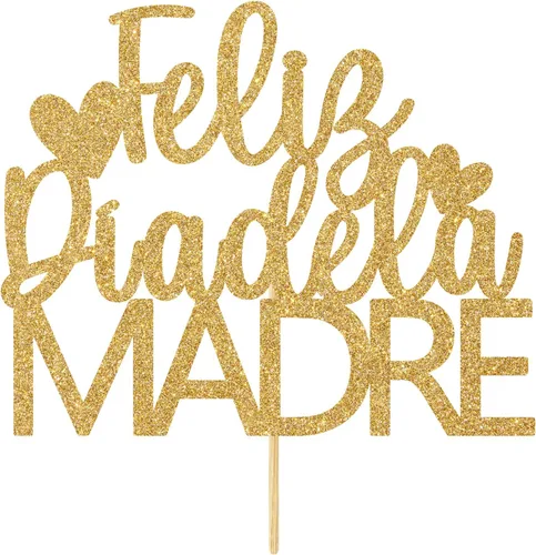 Vista 7 de Decoración para tartas Feliz Día de la Madre, decoración de pastel Feliz Cumpleaños, Feliz dia Mama, suministros de decoración de fiesta del día