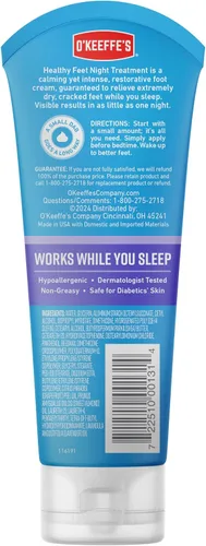 Vista 9 de O'Keeffe's for Healthy Feet Night Treatment Crema para pies, tubo de 3 onzas (paquete de 2), alivio nocturno garantizado para pies extremadamente