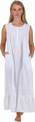 Vista 6 de The 1 for U Naomi - Camisones sin mangas 100% algodón para mujer, talla XS, 3X Rosa Floral