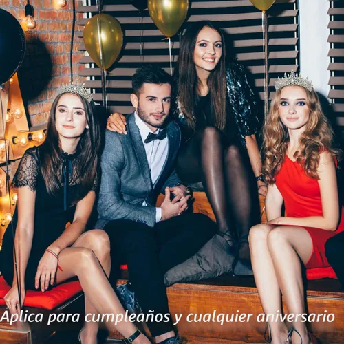 Vista 5 de VELSCRUN Coronas de Tiara de Cumpleaños para Mujeres y Niñas Es Mi Cumpleaños Banda Princesa Reina Accesorios para el Cabello de Feliz Cumpleaños AB