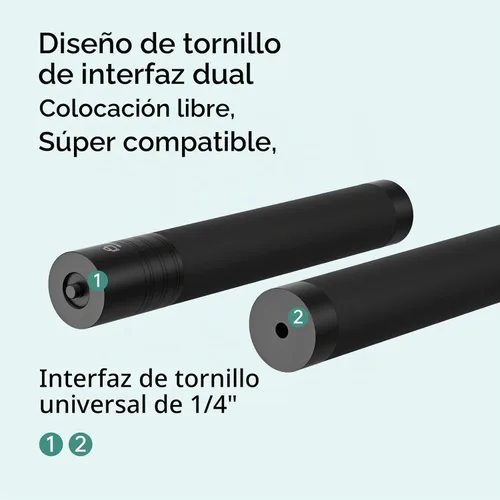 Vista 2 de Aochuan Barra de extensión de aluminio E10 de 28.7 pulgadas ajustable para selfie stick compatible con cardán de 3 ejes, cámara de acción, cámara