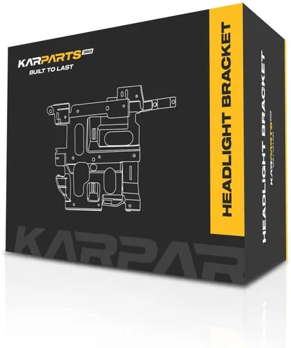 Vista 3 de KarParts360 BMW 328i/335i 2007-2008 Soporte de faro delantero de acero negro - lado del conductor - E90 Sedan - BM2508102 - 51647116707