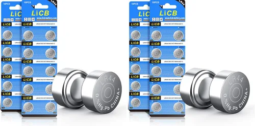 Vista 8 de LiCB - Pilas de botón LR44, AG13, 357, 303, SR44, 20 unidades, batería de 1.5V