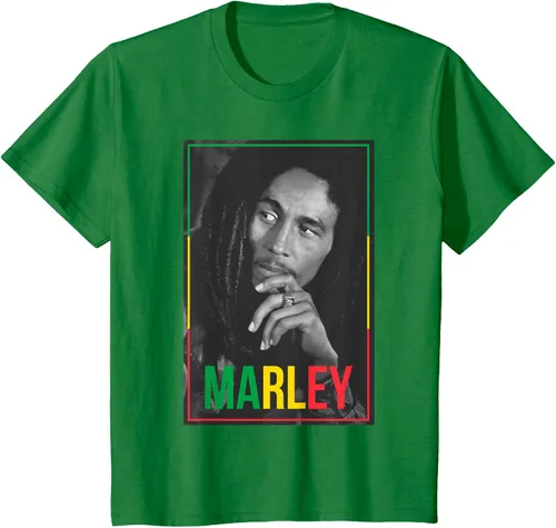 Vista 46 de Camiseta blanca oficial de Bob Marley Photo S Negro