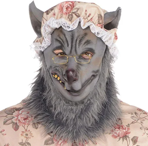 Vista 2 de Disfraz de lobo de abuela mala - Adulto XXL 48-52, 1 pieza