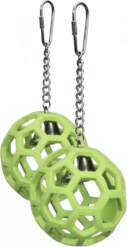 Vista 7 de JW Pet Activitoys HOL-ee - Juguete de loro con rodillo, 4 pulgadas