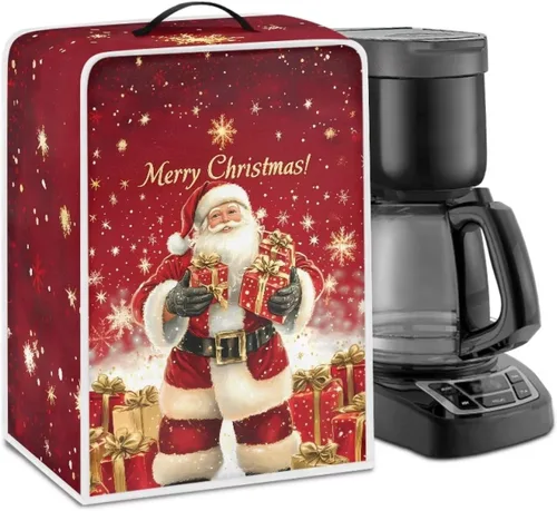 Vista 43 de Cubiertas para máquina de café con mango superior, resistentes a las manchas, para mezclador, compatible con la mayoría de cafeteras