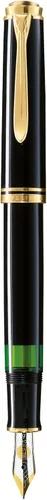 Vista 2 de Pelikan Premium M600 EF Pluma Estilográfica Color Plume Negro/Greem Negro/Verde