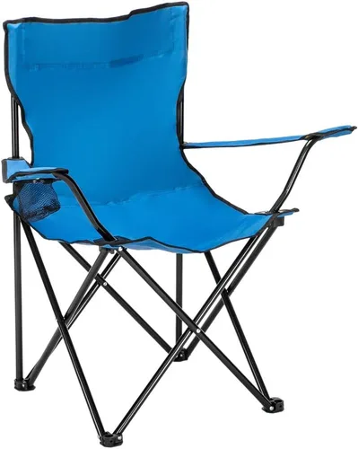 Vista 9 de Vasitelan Silla plegable portátil para acampar, silla de césped al aire libre (A-beige)