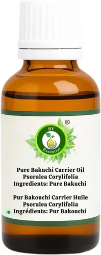 Vista 2 de R V Essential Aceite portador de Bakuchi puro 3.4 fl oz (3.38oz)- Psoralea Corylifolia (100% puro y natural prensado en frío)
