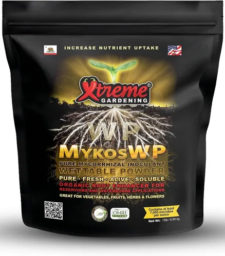 Vista 8 de Xtreme Gardening Mykos WP Mycorrhizae Powder - Micorrizas orgánicas para plantas - Estimulador de raíces de hongos micorrícicos para plantas - Ideal