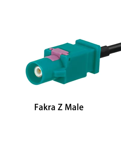 Vista 3 de Fakra Z macho a Fakra Z hembra RF cable coaxial 3.3ft/1m RG174 para navegación GPS estéreo del coche