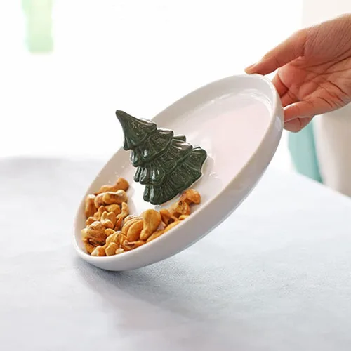 Vista 3 de ONDIAN CHUNCIN - Jewelry Dish, Ceramics Ring Dish, Christmas Tree Jewelry Tray, Nordic Style Key Tray, Trinket Dish, Birthday Gifts for Friend