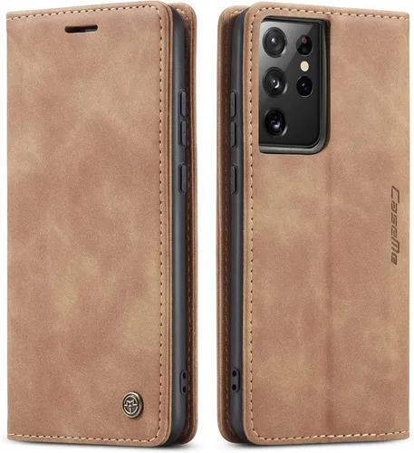 Vista 22 de Funda tipo cartera compatible con Samsung Galaxy S21 con tarjetero de bloqueo RFID, funda de piel con función atril para Samsung Galaxy S21 de 6.2