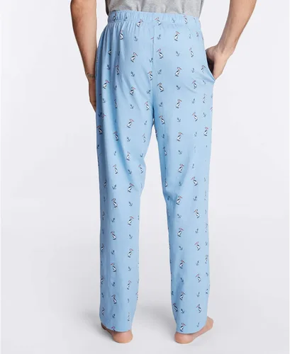 Vista 3 de Nautica mens Soft Woven 100% Cotton Elastic Waistband Sleep Pajama Pant