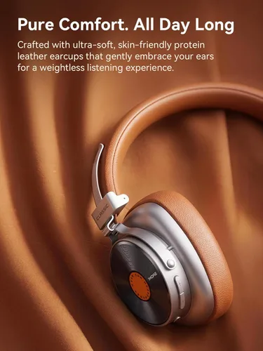 Vista 5 de 1MORE Auriculares inalámbricos clásicos HQ36, audio de alta resolución Marrón