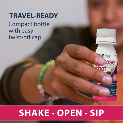 Vista 4 de TRUEplus® Glucose Shots 6 botellas - Bayas mixtas