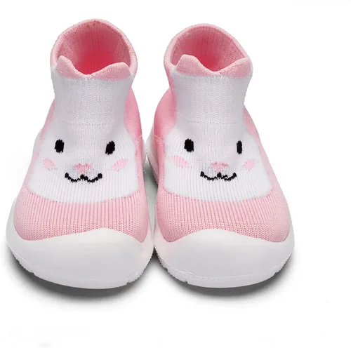 Vista 3 de Engtoy - Zapatos tipo calcetín para bebé, zapatos para caminar para bebé, antideslizantes y transpirables con suela de goma suave, tenis