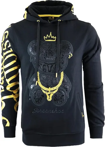 Vista 52 de SCREENSHOT Sudadera urbana de forro polar para hombre, diseño de dibujos animados de animación, parche bordado de gel