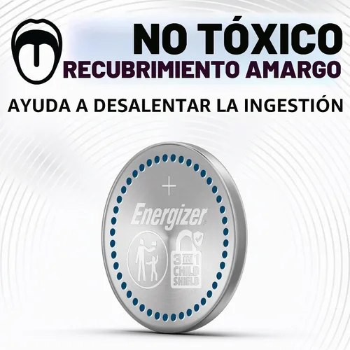 Vista 4 de Energizer CR2025 Battery, Baterías de celda de moneda de litio de 3V 2025 (2 recuento de baterías) - El embalaje puede variar