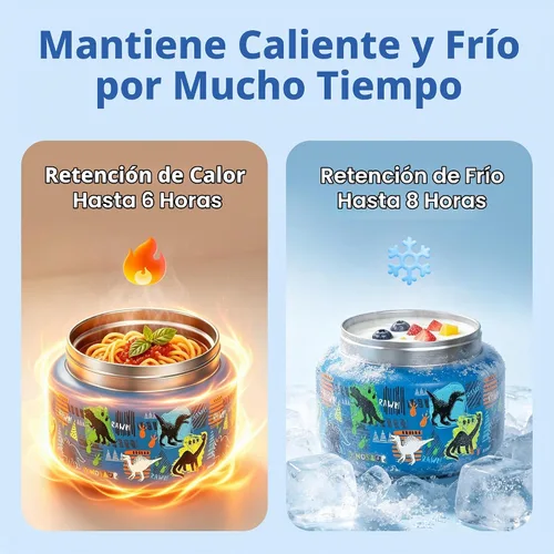 Vista 5 de MAISON HUIS Tarro térmico de sopa de 15 onzas de boca ancha aislado al vacío de acero inoxidable, a prueba de fugas, para alimentos calientes