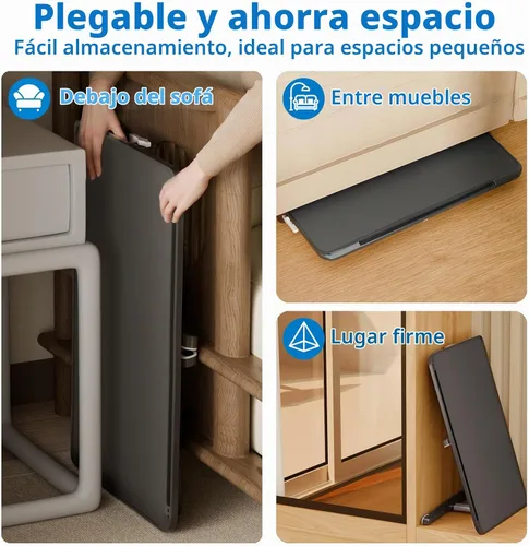Vista 7 de Potuopy Escritorio ajustable para computadora portátil, bandeja de mesa de Negro