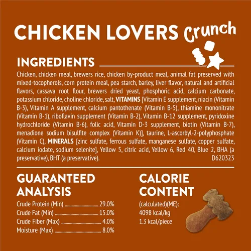 Vista 5 de Purina Friskies Golosinas para Gatos, Party Mix Chicken Lovers Crunch - Bolsa de 20 Oz
