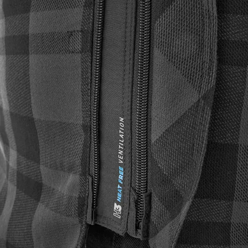 Vista 9 de SHIMA RENEGADE MEN 2 Camisa de motocicleta para hombre – Chaqueta de franela de motociclista a cuadros blindados con fibra QL – Aramida y capa