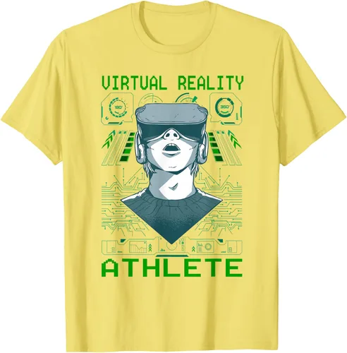 Vista 26 de Playera divertida de realidad virtual para atleta VR Gamer Negro