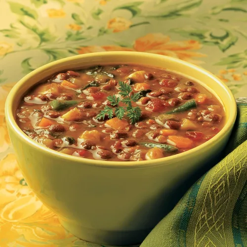 Vista 4 de Amy’s - Sopa vegana ligera en sodio con lentejas y verduras, sin gluten, hecha con verduras orgánicas, sopa enlatada, 14.5 oz (paquete de 12)