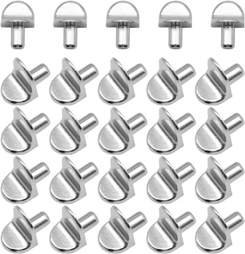 Vista 7 de 50 clavijas en forma de L para estantes de gabinete de 0.197 in, estilo soporte, clavijas de soporte para estantes de muebles (XL/negro pistola)