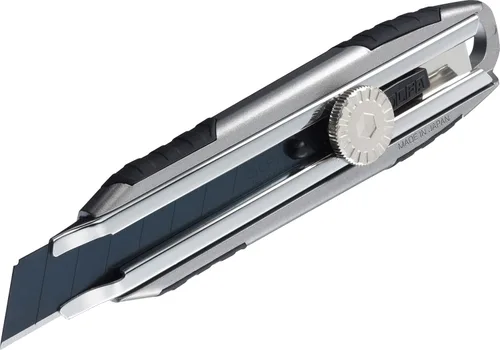 Vista 3 de OLFA - Cuchillo utilitario resistente de 0.709 in (MXP-L) - Mango de aluminio, bloqueo automático 18mm Aluminum snap-off blade Utility Knife