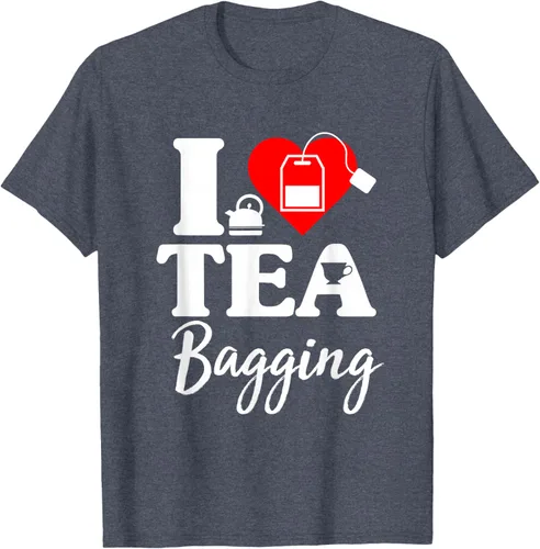 Vista 35 de Camiseta con texto en inglés "I Love Tea Bagging", divertida camiseta para bebedores de té, Negro