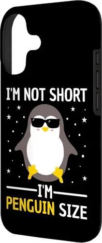 Vista 2 de I'm Not Short I'm Penguin Size Men Women Funny Penguin Lover Case for iPhone 17