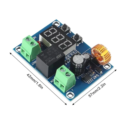 Vista 2 de Alinan 4 unids XH-M609 DC 12V-36V módulo de protección de desconexión de bajo voltaje Pantalla digital Módulo de protección de circuito