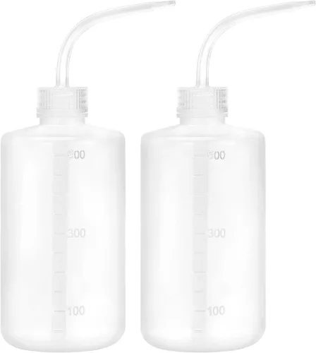 Vista 9 de DEPEPE Paquete de 6 botellas de 250 ml exprimibles para líquidos, botella de plástico LDPE de seguridad con boca estrecha y etiquetas de escala