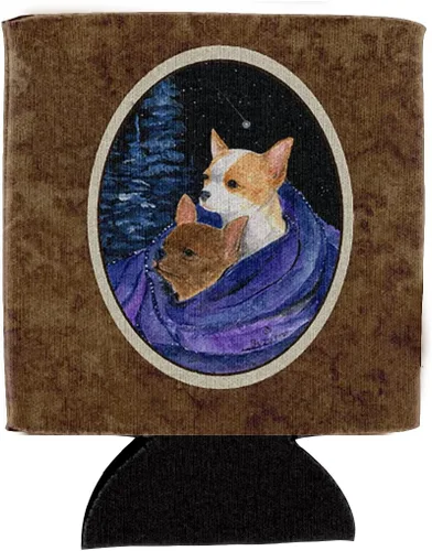 Vista 51 de Caroline's Treasures SS8447CC Starry Night English Bulldog - Enfriador para latas o botellas, lavable, funda plegable con aislamiento para bebidas