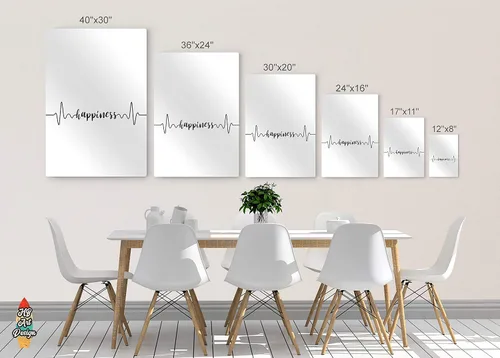 Vista 5 de HB Art Design Coffee Happiness Line Art 2 Panel Metal Print Set Wall Art Coffee Bar Decor Coffee Signs Kitchen Wall Decor Dining Room Restaurant