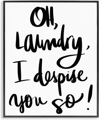 Vista 34 de Alexa Do Laundry Funny' Arte Giclée enmarcado Stupell Industries Negro, 11 x 14 pulgadas, fácil de colgar y resistente, fabricado en Estados