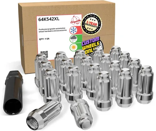 Vista 7 de Wheel Accessories Parts 20 piezas M12x1.5 12x1.5 Rosca para coche Spline 1.38" 35mm de largo Tuercas Spline hexagonales azules Se adapta a muchos