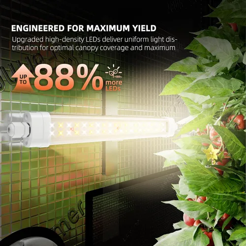 Vista 5 de Kits de luces de crecimiento LED Spider Farmer Glow30, lámpara de crecimiento integrada de espectro completo similar al sol, resistente al agua